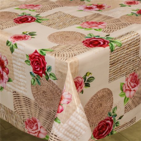 Клейонка 1,40*20м рулон фотодрук 3-х шарова 364A