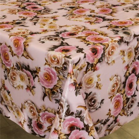 Клейонка 1,40*20м рулон фотодрук 3-х шарова 396A