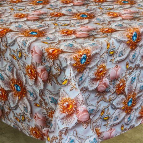 Клейонка 1,40*20м рулон фотодрук 3-х шарова 611A