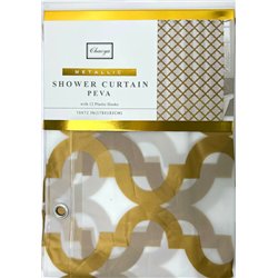 Штора SC12 силикон 178х183 золото