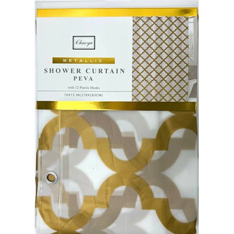 Штора SC12 силикон 178х183 золото