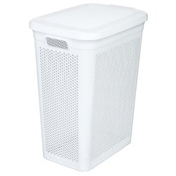 Корзина для білизни TP-838 SOLARO з бічним відкриттям 29х41,5х51см білий