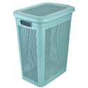 Корзина для білизни TP-838 SOLARO з бічним відкриттям 29х41,5х51см зелений