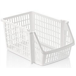 Корзина в холодильник TP-816 VETRA широкая белая 26х21х13см