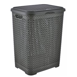 Корзина для белья 2131 01 Pearl 55л антрацит 415x350x550