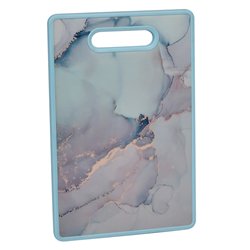 Разделочная доска R93010 мрамор 30х20см голубой