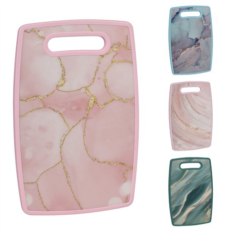 Разделочная доска R93011-M мрамор 37х23см голубой