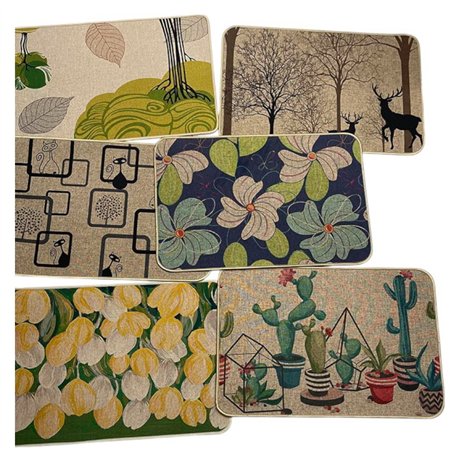 Коврик Лен 38х58 на резиновой основе