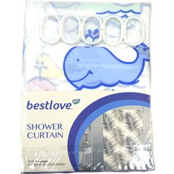 Штора H12503 в ванную 170х180см Кит маленький