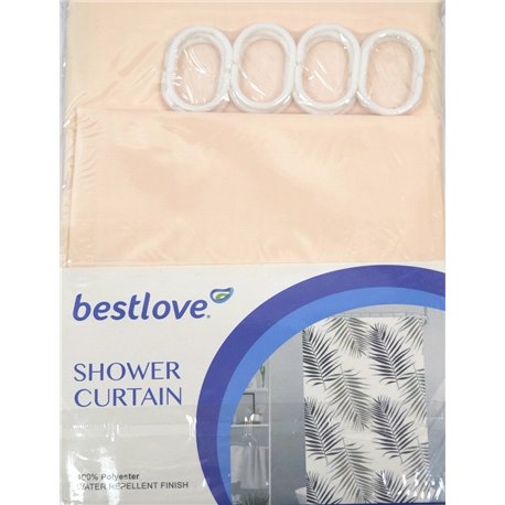 Штора H12503 у ванну 170х180см кремовий
