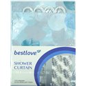 Штора H12503 у ванну 170х180см Кола блакитні