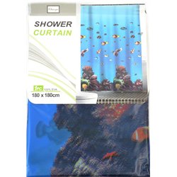 Штора 60086 силикон 180х180 Аквариум