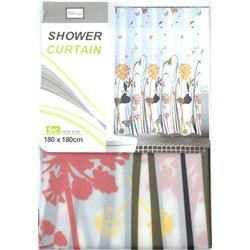 Штора 60086 силікон 180х180 Квіти жовті