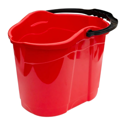 Ведро под швабру 14л овал ПГ-1088 красный