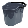 Відро під швабру 14л овал ПГ-1088 металік