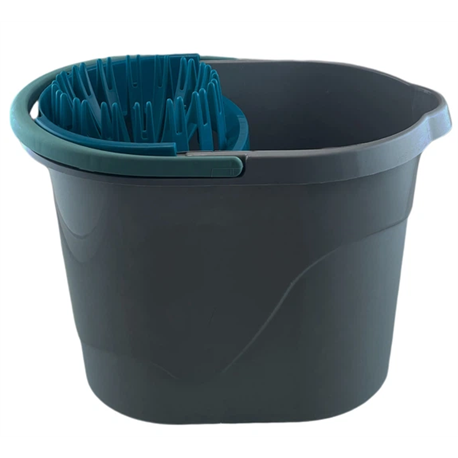 Відро під швабру з насадкою 14л М металік