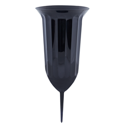 Ваза для квітів Флора зі штирем d16 чорний