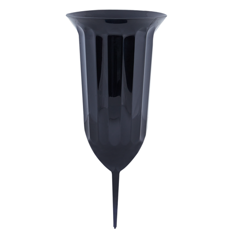 Ваза для цветов Флора со штырем d16 черный