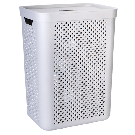 Корзина для білизни Simple 45л пряма какао