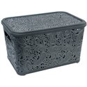 Кошик Ажур 7,5л з кришкою ПБ-416 антрацит