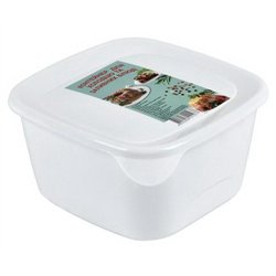 Контейнер для холодцю 0,8л квадратний ПБ-260 15х15х5,5см білий
