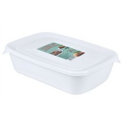 Контейнер для холодцю 1,0л прямокутний ПБ-284 22,5х15х5,5см білий