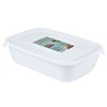 Контейнер для холодцю 1,0л прямокутний ПБ-284 22,5х15х5,5см білий