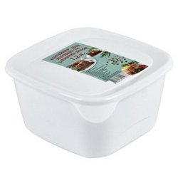 Контейнер для холодца 1,2л квадратный ПБ-277 15х15х8см белый