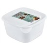Контейнер для холодца 1,2л квадратный ПБ-277 15х15х8см белый