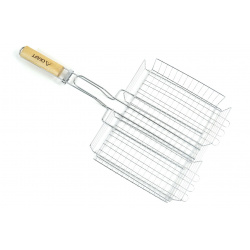 Решітка для барбекю 1839K плоска 30х24х4 ручка знімна 