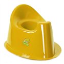 Горшок детский Польша овал с ободком желтый