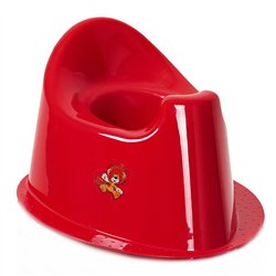Горщик дитячий Польща овал з обідком червоний