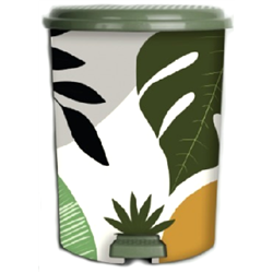 Відро з педаллю ELIF 365 малюнок 7л №2 Листя