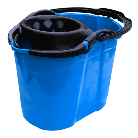 Ведро под швабру с насадкой 14л овал ПГ-1089 голубой