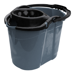 Відро під швабру з насадкою 14л овал ПГ-1089 металік