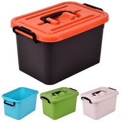 Бокс контейнер 6,3л цветной ПБ-980 с ручкой без вкладыша