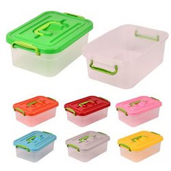 Бокс контейнер 3,8л прозрачный ПБ-454 с ручкой без вкладыша