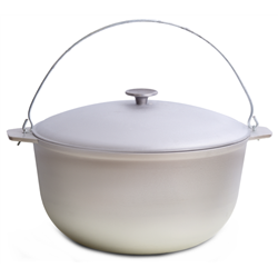 Казан алюмінієвий туристичний 40л з кришкою та дужкою D1140