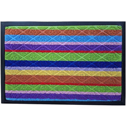 Коврик с ободком 45x75 разноцветный