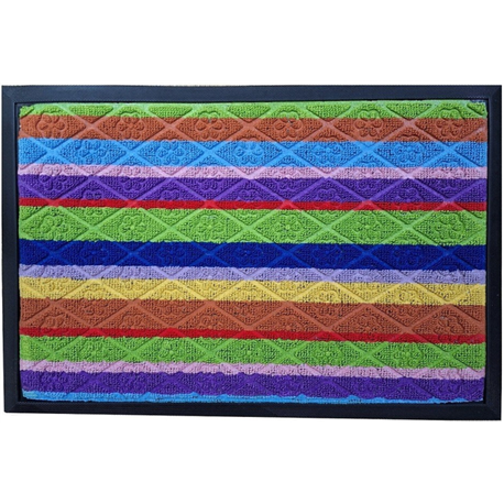Коврик с ободком 45x75 разноцветный