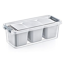 Бокс 02 1065 с контейнерами 3 ячейки 1,8л