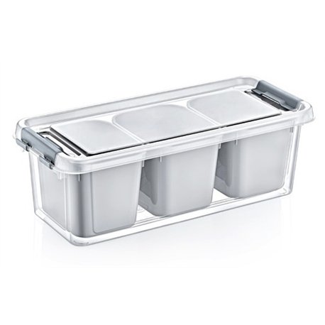 Бокс 02 1065 с контейнерами 3 ячейки 1,8л