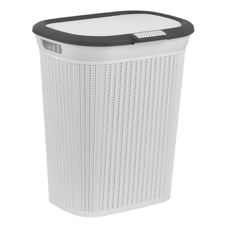 Корзина для белья LA-160 евровязка 45л белый