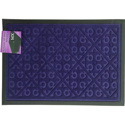 Коврик с кантом однотонный 60х90 прямоугольный синий