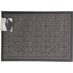 Коврик с кантом однотонный 40х60 прямоугольный серый