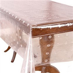 Клеенка мягкое стекло 1,37*20м рулон Crystal рифленая MA-4979