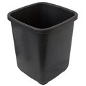 Відро 11л Х квадратне чорне без ручки