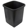 Відро 11л Х квадратне чорне без ручки