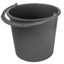 Відро 12л Х мірне з пластиковою ручкою чорне