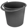 Ведро 12л Х мерное с пластиковой ручкой черное